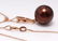 14 kt. Rose Gold - 11x12mm Round Chocolate Tahitian - 3