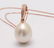 14 kt. Rose Gold - 11x12mm Champagne Golden South Sea - 2