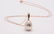14 kt Rose Gold - 11x12mm Champagne golden South Sea - 8