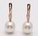 14 kt. Rose Gold- 10x11mm Champagne White South Sea - 6
