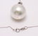 14 kt. White Gold - 11x12mm South Sea Pearl - Necklace - 5