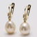 14 kt Yellow Gold - 10x11mm Champagne Golden South Sea