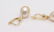 14 kt Yellow Gold - 10x11mm Champagne Golden South Sea - 2