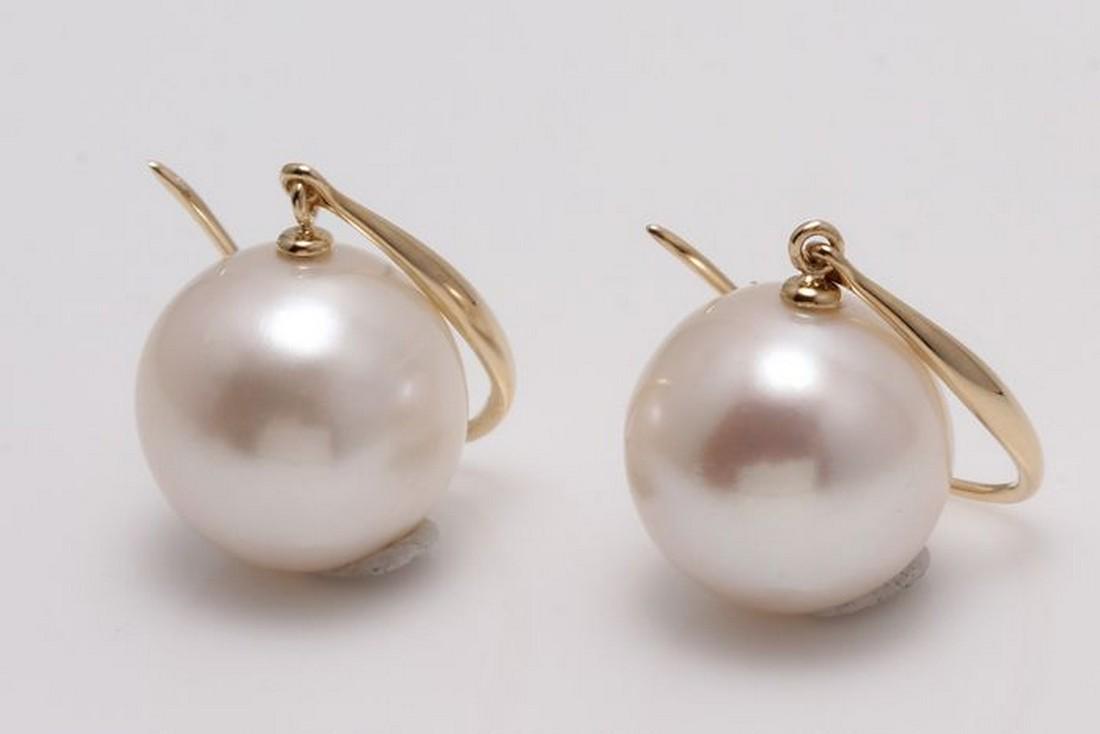 14 kt. Yellow Gold - 10x11mm Round Edison Pearls - (1 of 9)