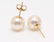 18 kt. Yellow Gold - 8.5x9mm Akoya Pearls - Earrings - 3