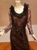 Vtg 60's Bill Blass Maurice Rentner Lace Overlay - 4