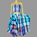 Vtg Patchwork Ensemble Maxi full skirt and crop Top