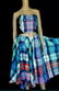 Vtg Patchwork Ensemble Maxi full skirt and crop Top - 3
