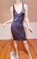 Vtg Christian Dior Paris Steel Grey sensual draped slip - 2