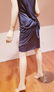 Vtg Christian Dior Paris Steel Grey sensual draped slip - 6