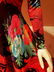 Hobo Chic 1950's multi colored floral printed maxi gown - 5