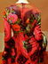 Hobo Chic 1950's multi colored floral printed maxi gown - 7