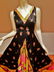 Vtg Hobo Chic 1960's floral modern maxi fluid Gown - 2