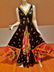 Vtg Hobo Chic 1960's floral modern maxi fluid Gown - 5