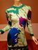 signed 1950's Averado Bessi raw silk knit wiggle dress - 2