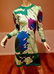 signed 1950's Averado Bessi raw silk knit wiggle dress - 3