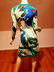 signed 1950's Averado Bessi raw silk knit wiggle dress - 4