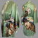 Old Shanghai Gorgeous hand Painted breathable silk