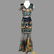 Floral Embroidered 2pc Maxi skirt Set crop top