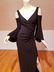 Ralph Lauren 90's cold shoulder high slit maxi gown - 2