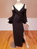 Ralph Lauren 90's cold shoulder high slit maxi gown - 4