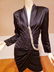 Vtg Vicky Tiel Paris Couture silk dress Swarovski - 4