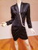 Vtg Vicky Tiel Paris Couture silk dress Swarovski - 6