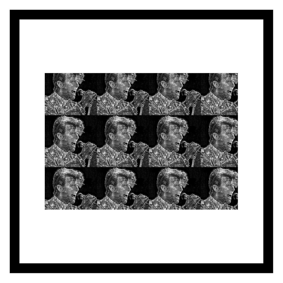 Clint McDowell: David Bowie - Ed.2/15: Title: David Bowie - Ed.2/15 Artist: Clint McDowell Dimensions: 8,26 x 11,69 inches = 21 x 29,7 cm Medium: FIne Art Print Reserve: $100.00 Shipping: Domestic: Flat-rate of $60.00 to anywhere within th