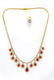 Contemporary Yellow Gold Ruby and Diamond Necklace - 2