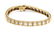 Contemporary Yellow Gold and Tennis Bracelet