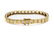 Contemporary Yellow Gold and Tennis Bracelet - 3