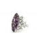 1970's White Gold Diamond and Amethyst Ring - 5