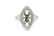 Estate 1980's 18k White Gold and Diamond Ring Mounting