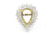 Contemporary Platinum Yellow Gold and Diamond Cluster