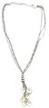 Contemporary White Gold Diamond and Biwa Pearl Necklace
