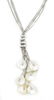 Contemporary White Gold Diamond and Biwa Pearl Necklace - 2