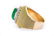 Contemporary Yellow Gold Diamond and Jade Ring - 3