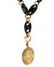 Victorian Yellow Gold Onyx Enamel and Pearl Pendant - 5