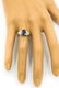 Contemporary Yellow Gold Diamond and Sapphire Ring with - 2