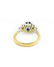 Contemporary Yellow Gold Diamond and Sapphire Ring with - 7