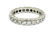 Contemporary Platinum and Diamond Eternity Ring