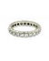 Contemporary Platinum and Diamond Eternity Ring - 4