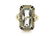 Art Deco White Gold Aquamarine and Natural Pearl