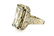 Art Deco White Gold Aquamarine and Natural Pearl - 3