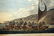 English Print Canoe Sandwich Islands Masked Webber