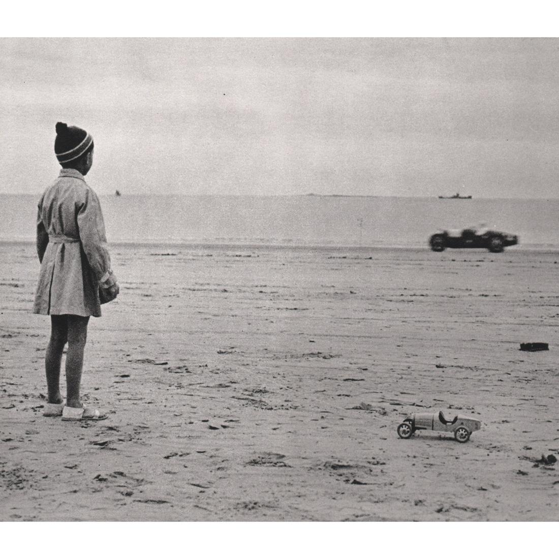 JACQUES HENRI LARTIGUE - Bugatti type 35 & toy: Artist: JACQUES HENRI LARTIGUE Print Title: Bugatti type 35 & toy Bugatti type 35, 1929 Medium: Sheet-fed Gravure Printing Date: 1970's Printed in France Image Size approx: 6 X 7 inches Jacques Henri 