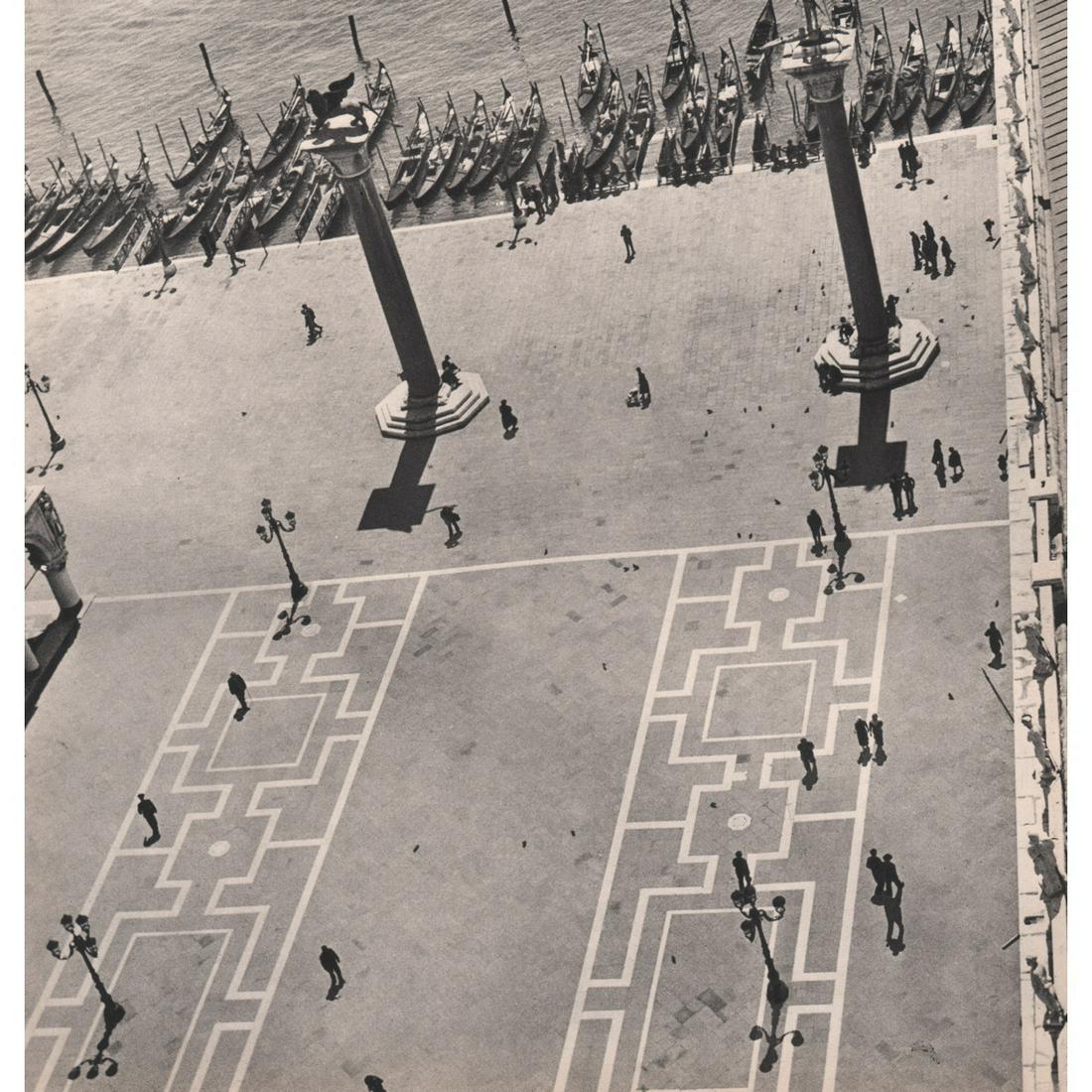 HERBERT MATTER - Place Saint-Marc, Venice: Artist: HERBERT MATTER Print Title: Place Saint-Marc, Venice Medium: Sheet-fed Gravure Printing Date: 1930's Printed in France Image size approx. 9 x 8.75 inches Herbert Matter (1907-1984) was a Swiss