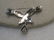 Vintage Sterling Marcasite Art Deco Brooch, Dangle Pink - 6