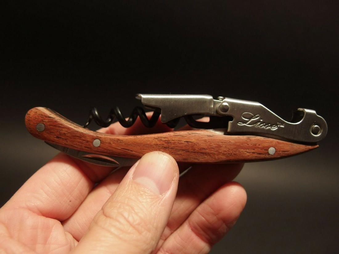 Folding Waiters Corkscrew Wine Beer Bottle Cap Opener: 4 3/4" Long x 1" Wide Nice quality folding waiters corkscrew! Reserve: $15.00 Shipping: Domestic: Flat-rate of $5.00 to anywhere within the contiguous U.S. International: Foreign shipping rates are de