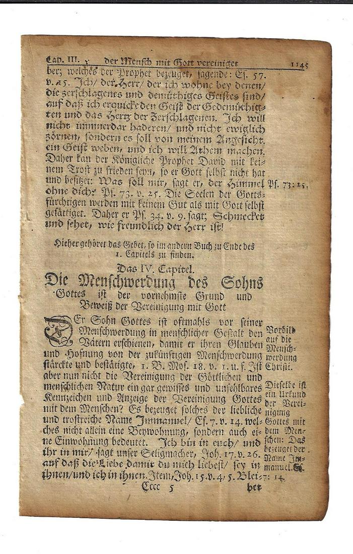 1751 Leaf Fraktur Pinting Benjamin Franklin (1 of 2)